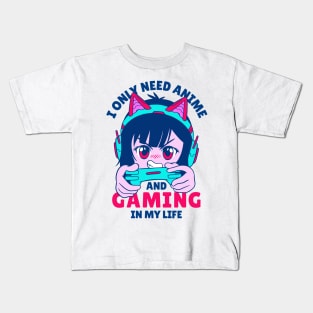 Gaming and Anime Kids T-Shirt